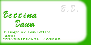 bettina daum business card